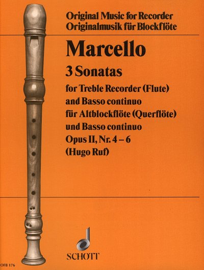 B. Marcello: 3 Sonatas op. 2 , Ablf/FlBc