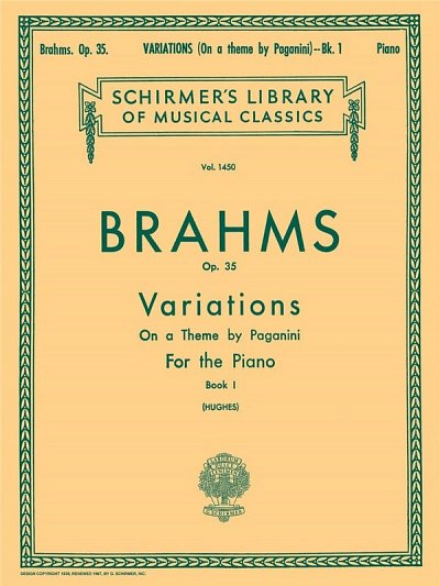 J. Brahms y otros.: Variations on a Theme by Paganini, Op. 35 - Book 1