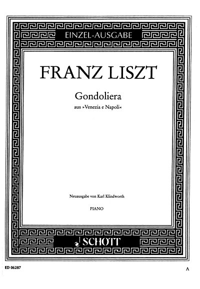 F. Liszt: Gondoliera