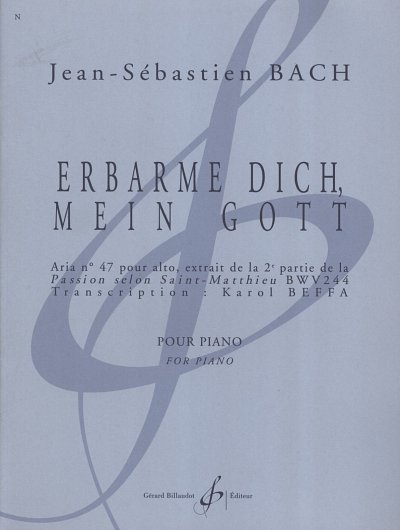 J.S. Bach: Erbarme Dich, Mein Gott, Klav