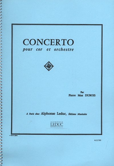 P. Dubois: Concerto (Cor Et Orchestre)