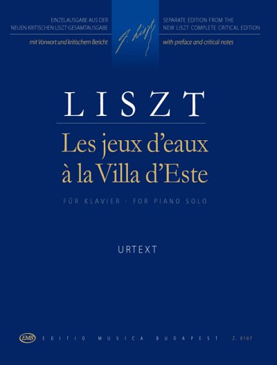 F. Liszt: Les jeux d'eaux a la Villa d'Este, Klav