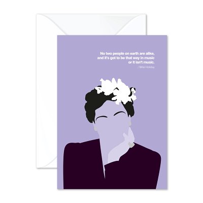 Billie Holiday Greetings Card (Postkarte)