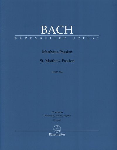 J.S. Bach: Matthaeus-Passion, GesGchOrch (BC)