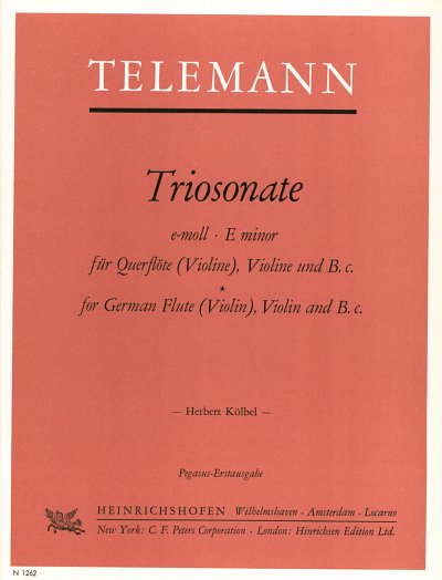 G.P. Telemann: Triosonate für Querflöte (Violine), Violine und B.c. e-moll