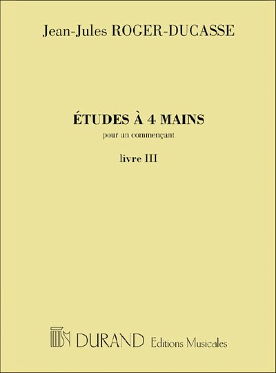 J. Roger-Ducasse: Etudes A 4 Mains Pour Un Co, Klav4m (Sppa)