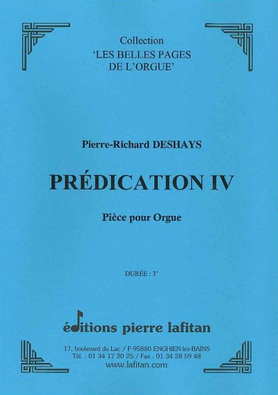 Prédication Iv, Org
