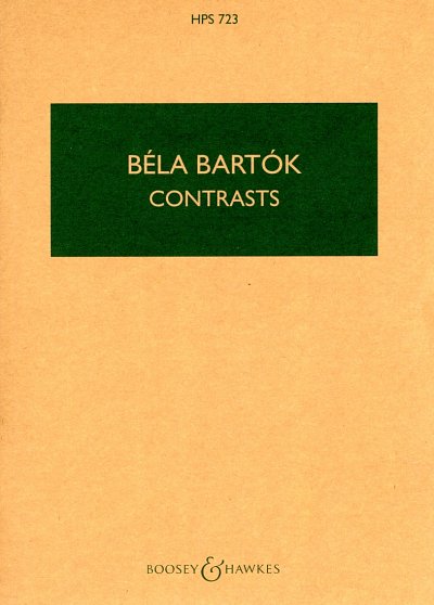 B. Bartok: Contrasts - Kontraste