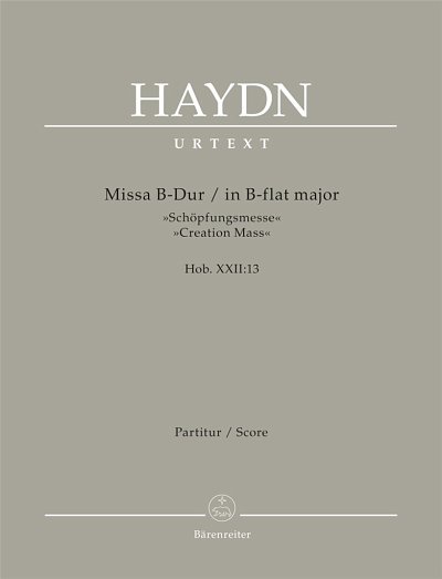 J. Haydn: Missa B-Dur Hob. XXII:13, 4GesGchOrchO (HARM)