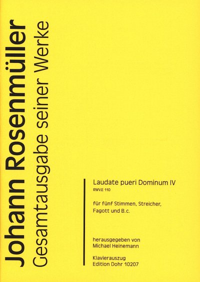 AQ: J. Rosenmueller: Laudate pueri Dominum IV A-, G (B-Ware)