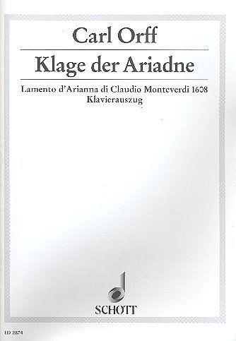 C. Monteverdi: Klage der Ariadne (1925/40) (KA)