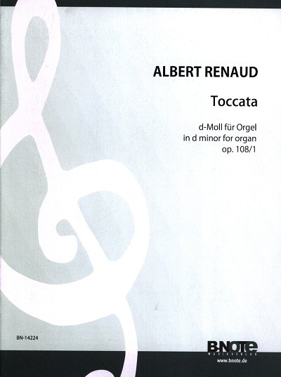 R.A. (1855-1924): Toccata d-Moll für Orgel op.108/1, Org