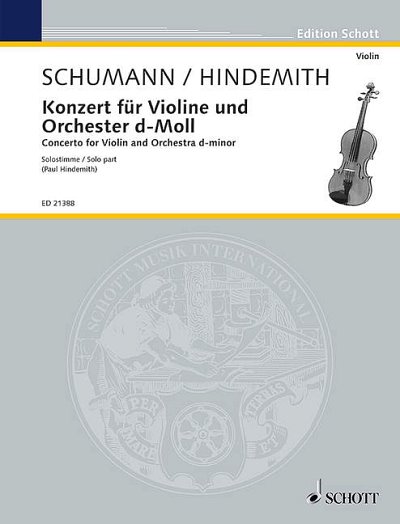 DL: R. Schumann: Konzert für Violine und Orches, VlOrch (Vls