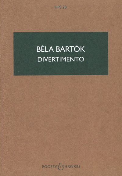 B. Bartók: Divertimento For String Orchestra, Stro (Stp)