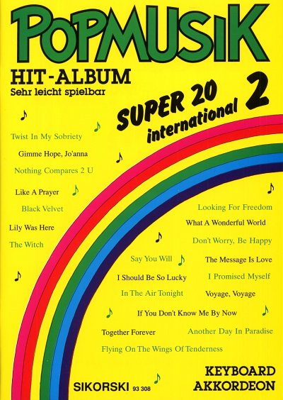 Popmusik Hit-Album Super 20 - International 2, Key/Akk