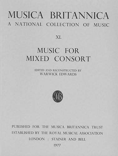 W. Edwards: Music for Mixed Consort, Varens (Part.)