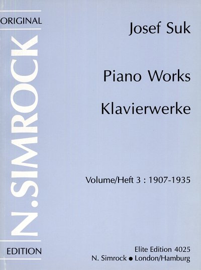 J. Suk: Klavierwerke 3, Klav