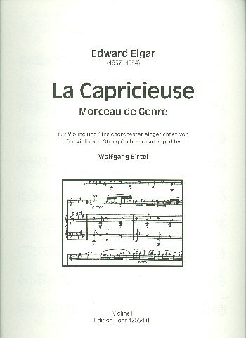 E. Elgar: La Capricieuse op.17, Stro (Stsatz)