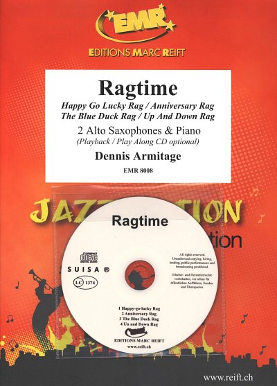 D. Armitage: Ragtime, 2AsaxKlav (+CD)