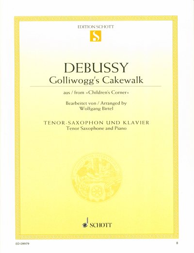 C. Debussy: Golliwogg's Cakewalk, TSaxKlav (KA+St)