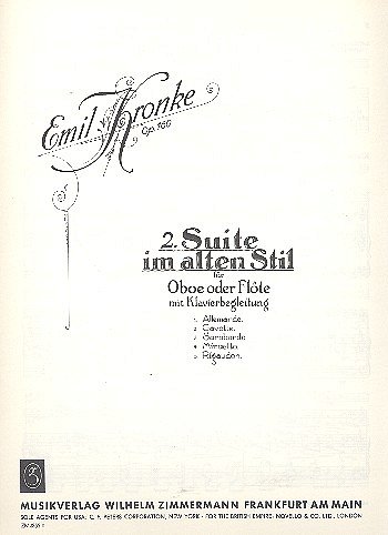 E. Kronke: Zweite Suite im alten Stil op. 160