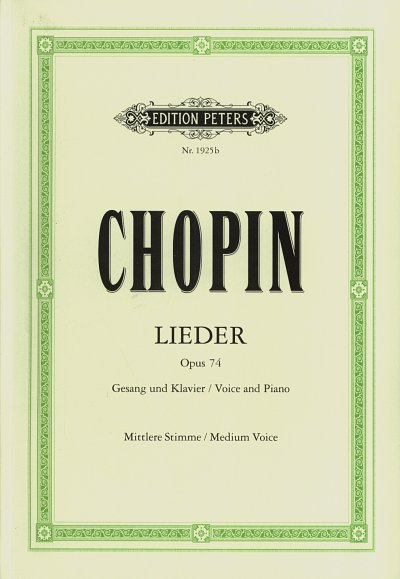 F. Chopin: Lieder op. 74 - mittlere Stimme, GesMKlav