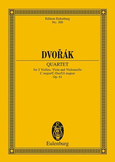 A. Dvořák: Quatour à cordes Ut majeur