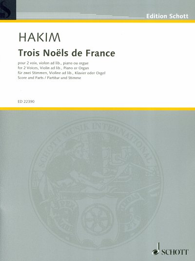 N. Hakim: Trois Noels de France  (Pa+St)