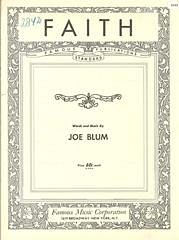Joe Blum: Faith