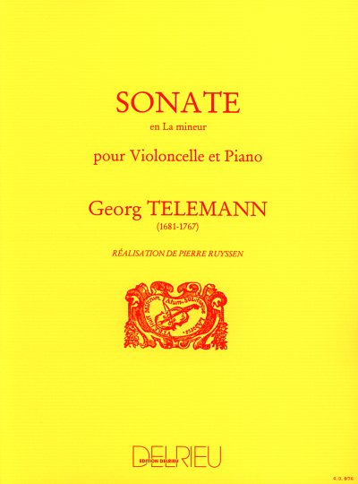 G.P. Telemann: Sonate en la min., VcKlav (KlavpaSt)