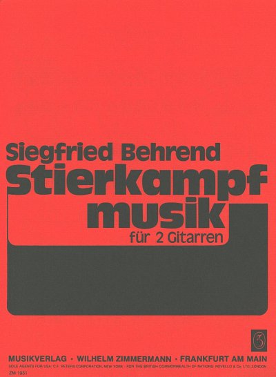 S. Behrend: Stierkampfmusik
