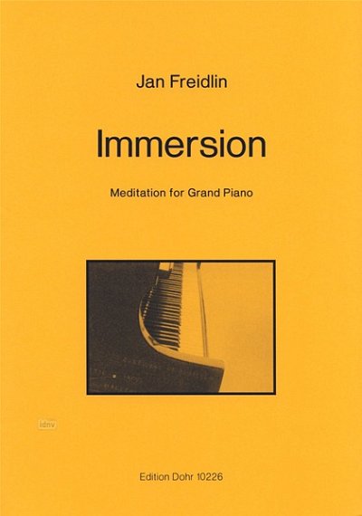 J. Freidlin: Immersion, Klav (Part.)