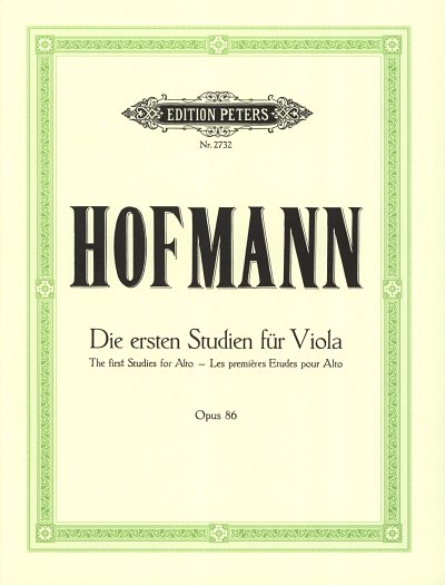 R. Hofmann: Die Ersten Studien Op 86