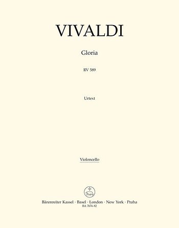 A. Vivaldi: Gloria RV 589, 3GesGchOrBc (VcKb)