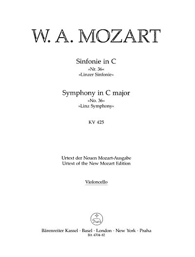 W.A. Mozart: Sinfonie Nr. 36 C-Dur KV 425, Sinfo (Vc)