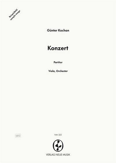 G. Kochan: Konzert für Viola und Orchester, VaOrch (Pa+St)
