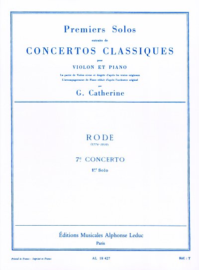P. Rode: 7th Concerto - 1st Solo, VlKlav (KlavpaSt)