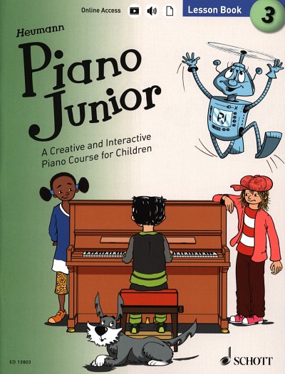 H.-G. Heumann: Piano Junior: Lesson Book 3, Klav (+OnlAudio)