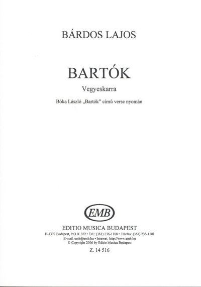 L. Bárdos: Bartók, GCh4 (Chpa)