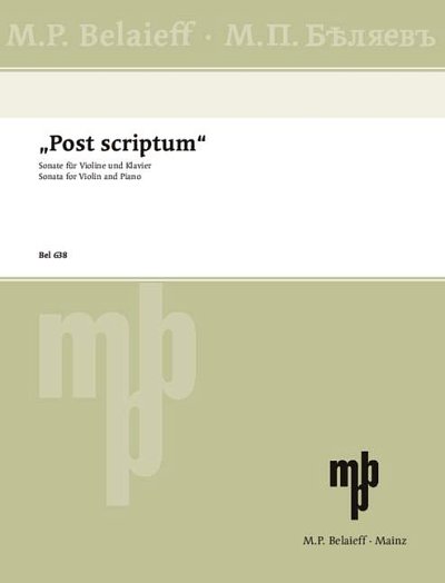 V. Silvestrov: "Post scriptum"