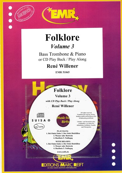 R. Willener: Folklore Volume 3, BposKlav (+CD)