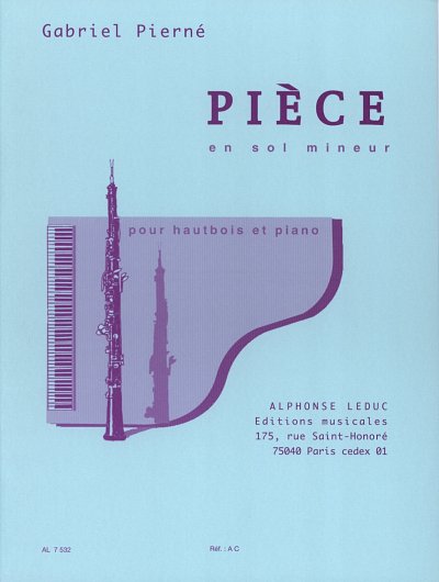 G. Pierné: Piece in G minor (Oboe and Piano), ObKlav (Part.)