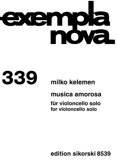 M. Kelemen: Musica amorosa für Violoncello solo