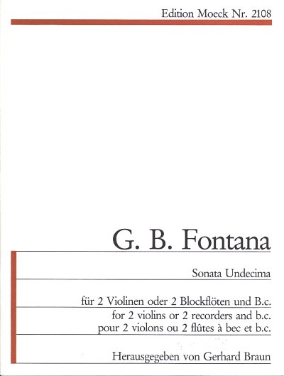 G.B. Fontana: Sonata Undecima (11)