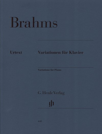 J. Brahms: Variationen für Klavier op. 9, 21/1&2, 24, , Klav