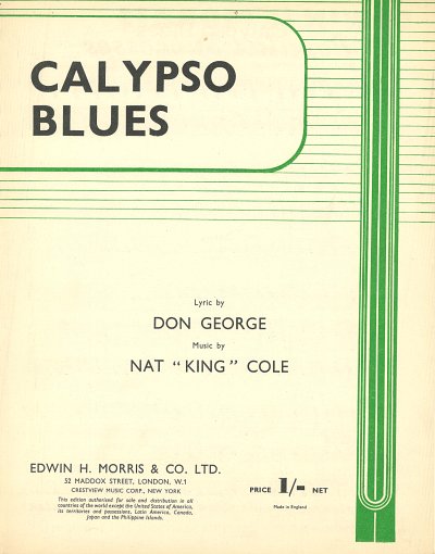 DL: D.G.N.K. Cole: Calypso Blues, GesKlavGit