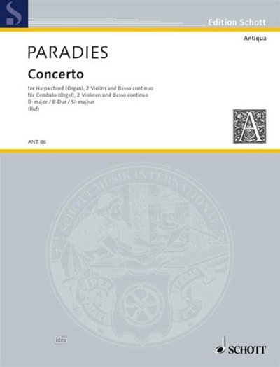 P.D. Paradisi: Concerto B-Dur 