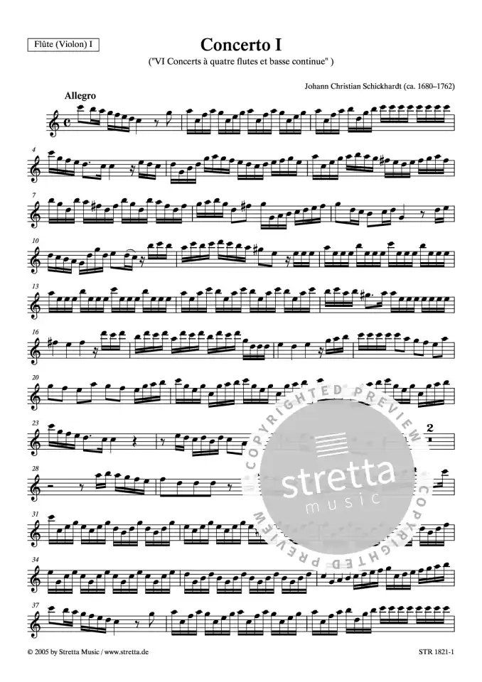 DL: J.C. Schickhardt: Concerto I aus 