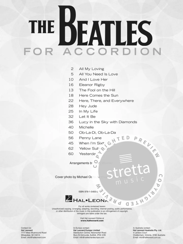 Beatles: The Beatles for Accordion, Akk;Gs (1)