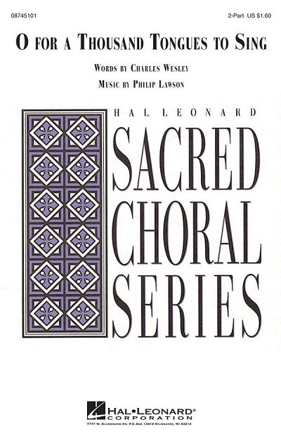 P. Lawson: O for a Thousand Tongues to Sing, Ch2Klav (Chpa)